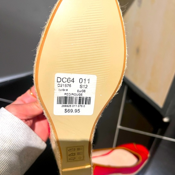 Chateau red wedge shoes size 8 - Picture 3 of 3